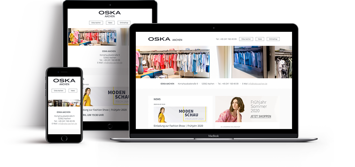Screenshot des Projekts OSKA